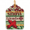 Набор для вышивания Dimensions 70-08890 Snow Friends Ornament