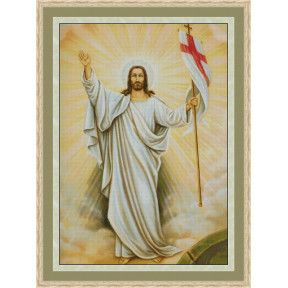 Воскресение Иисуса Христа Электронная схема для вышивания крестиком Р-0015ИХ