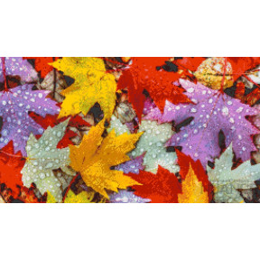 Осенние листья Набор для вышивки бисером по чистой основе НП-004НВ