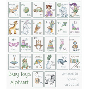 Алфавіт дитячих іграшок Набір для вишивання хрестиком LETISTITCH L8063