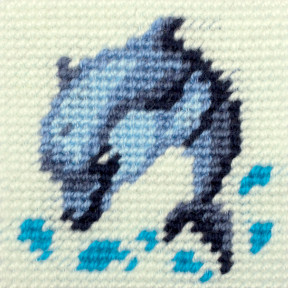 Дельфін Набір для вишивання з пряжею Bambini X-2411