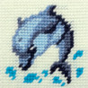 Дельфин Набор для вышивания с пряжей Bambini X-2411