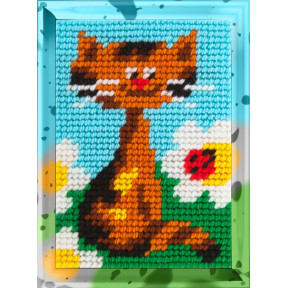 Кот-ученый Набор для вышивания с пряжей Bambini X-2147