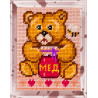 Ведмедик з медом Набір для вишивання з пряжею Bambini X-2206