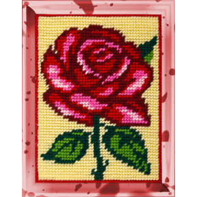 Троянда Набір для вишивання з пряжею Bambini X-2247