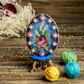 Пасхальное яйцо Набор для вышивания нитками по дереву Wonderland Сrafts FLW-033