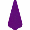 Фетровая вставка шкатулки для ножниц фиолетового цвета