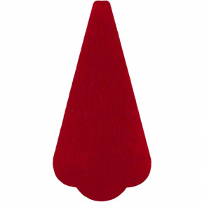 Фетровая вставка шкатулки для ножниц красного цвета Wonderland Сrafts FLDD-005/6F