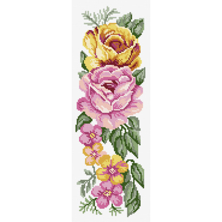 Класичні троянди Схема для вишивання хрестиком Чарівниця N-1604
