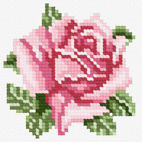 Роза Набор для вышивания крестом Чарівниця N-923