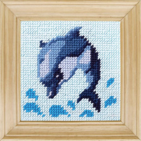 Дельфин Канва с нанесенным рисунком Чарівниця C-73