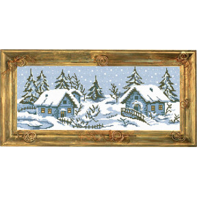 Зимний пейзаж Канва с нанесенным рисунком Чарівниця S-14