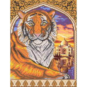 РКП-258 Рисунок на ткани Марічка Тигр в арке