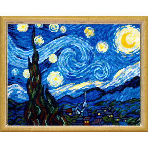 «Звёздная ночь», В. ван Гог Канва с нанесенным рисунком Чарівниця L-42