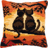 Кішки на гілці Набір для вишивання хрестом (подушка) Vervaco PN-0008662