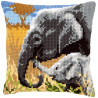 Слоновая любовь Набор для вышивания крестом (подушка) Vervaco PN-0146813