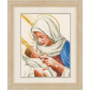 Мария и Иисус Набор для вышивания крестом аида 14, 23х27, счетный крест Vervaco PN-0148524