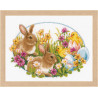 Кролики и утята Набор для вышивания крестом Vervaco PN-0149534