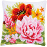 Красочные цветы Набор для вышивки крестом (подушка) Vervaco PN-0184990