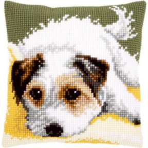 Маленькая собачка, виляющая хвостиком Набор для вышивания крестом (подушка) Vervaco PN-0156600