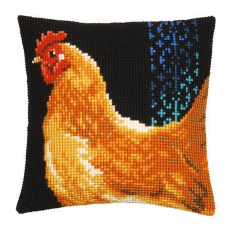 Курица Набор для вышивания крестом (подушка) Vervaco PN-0156254
