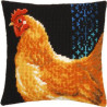 Куриця Набір для вишивання хрестом (подушка) Vervaco PN-0156254