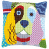 Современная собака Набор для вышивания крестом (подушка) Vervaco PN-0156109