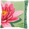 Розовый цветок лотоса Набор для вышивания крестом (подушка) Vervaco PN-0156008