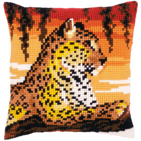 Леопард Набор для вышивки крестом (подушка) Vervaco PN-0162253
