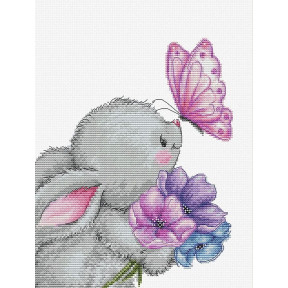 Кролик та Метелик Набір для вишивання хрестиком Luca-S B1235