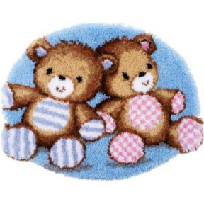 Мишки Тедди Набор для вышивания коврика Vervaco PN-0154391