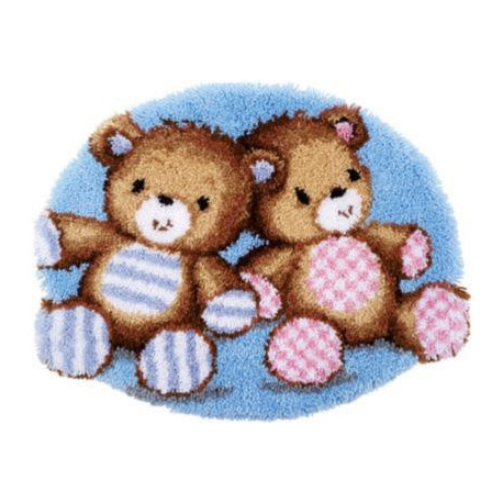 Ведмедики Тедді Набір для вишивання килимка Vervaco PN-0154391