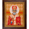 Образ Святого Миколая Чудотворця Набір для вишивання хрестом з муліне Чарівниця NP-01