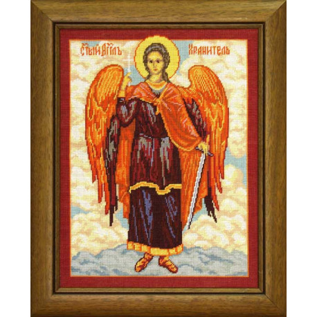 Образ Святого Ангела-Хранителя Набір для вишивання хрестом з муліне Чарівниця NP-03