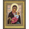 Образ «Пресвятыя Богородицы, утоли моя печали» Набор для вышивания крестом с мулине Чарівниця NP-08