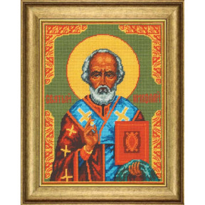 Образ Святого Николая Набор для вышивания крестом Чарівниця NJ-05