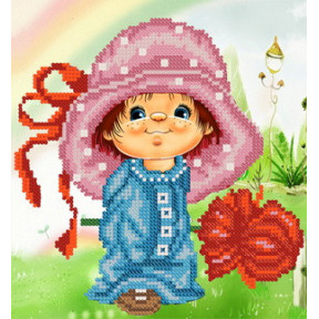 РКП-4-013 Рисунок на ткани Марічка Розовая шляпка