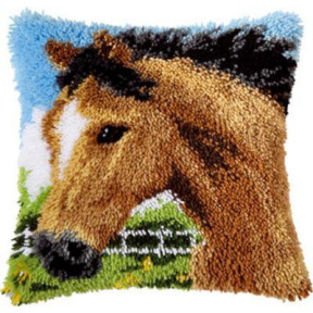 Лошадка Набор для вышивания подушки (ковровая техника) Vervaco PN-0014184