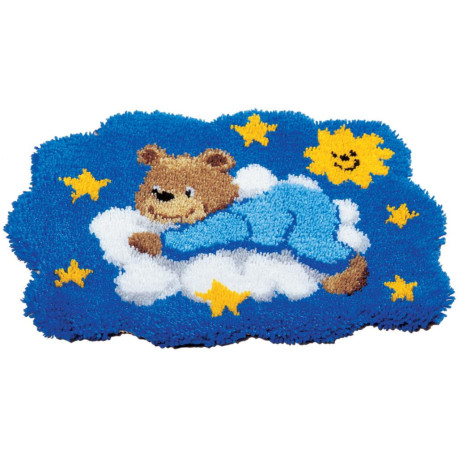 Ведмедик на хмарі Набір для вишивання килимка (килимкова