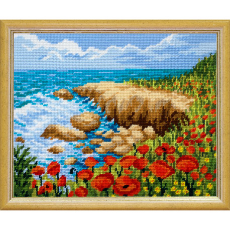 Морской берег Набор для вышивания по канве с рисунком Quick Tapestry TL-36