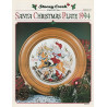 1994 Santa Christmas Plate Схема для вишивання хрестом Stoney