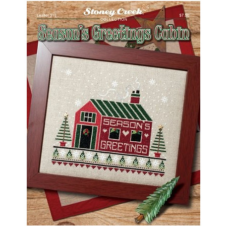 Season's Greeting Cabin Схема для вишивання хрестиком Stoney Creek LFT315