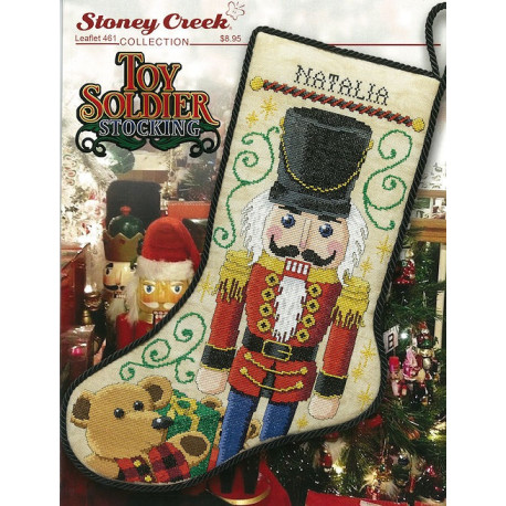 Toy Soldier Stocking Схема для вышивания крестом Stoney Creek LFT461