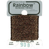 Rainbow Blending Thread 908 Black Copper Металізоване муліне Glissen Gloss RBT908