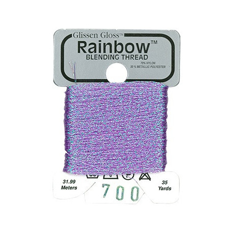Rainbow Blending Thread 700 Iridescent Violet Металізоване муліне Glissen Gloss RBT700