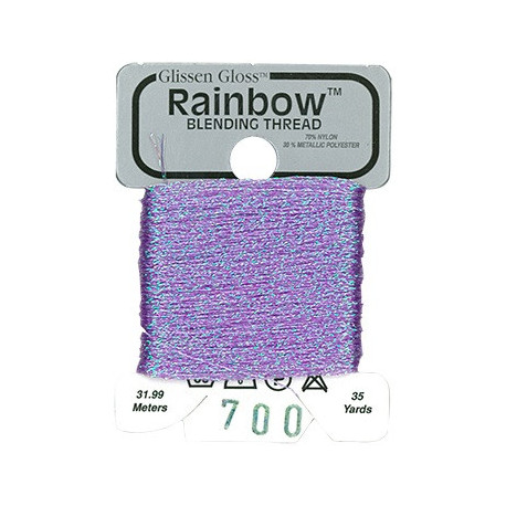 Rainbow Blending Thread 700 Iridescent Violet Металлизированное мулине Glissen Gloss RBT700