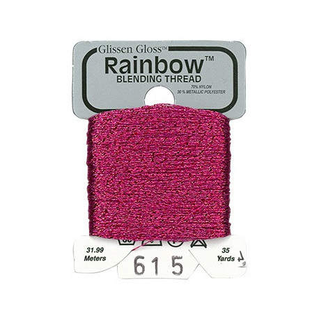 Rainbow Blending Thread 615 Azalea Металізоване муліне Glissen Gloss RBT615