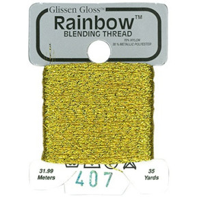Rainbow Blending Thread 407 Brass Металлизированное мулине Glissen Gloss RBT407