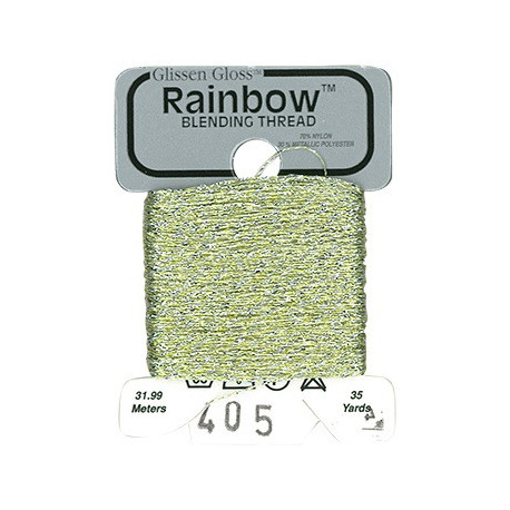 Rainbow Blending Thread 405 Cream Металізоване муліне Glissen Gloss RBT405