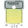 Rainbow Blending Thread 403 Iridescent Pastel Yellow Металеве муліне Glissen Gloss RBT403